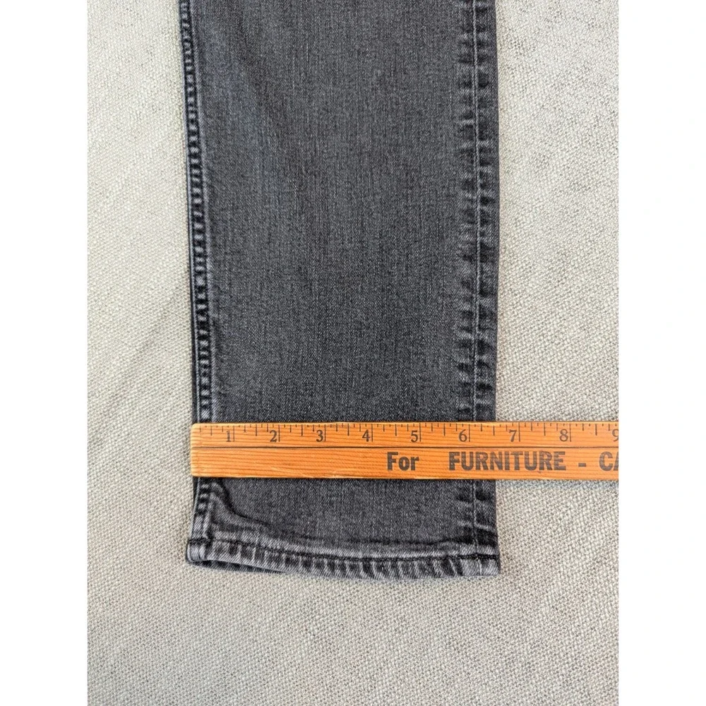 Revtown Jeans Mens 35x31 Black Taper Denim Stretch Medium Wash Pants - Picture 9 of 12